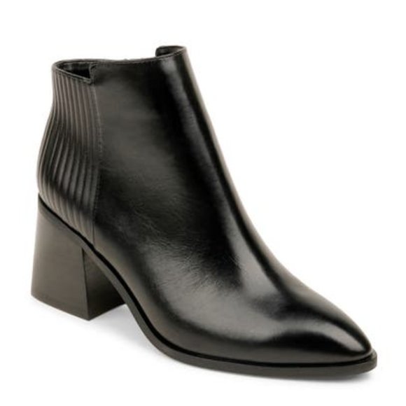 NEW ZAC Zac Posen Tanesha Rainbow Full Zip Pointy Chunky Block Heel Ankle Bootie - Picture 4 of 7